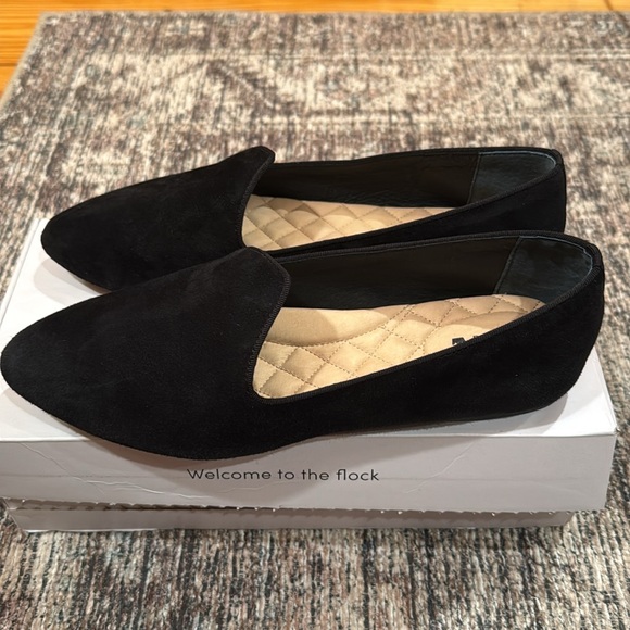 NIB! 🖤 Birdies The Heron, Black Suede, Size 10 - Picture 4 of 10